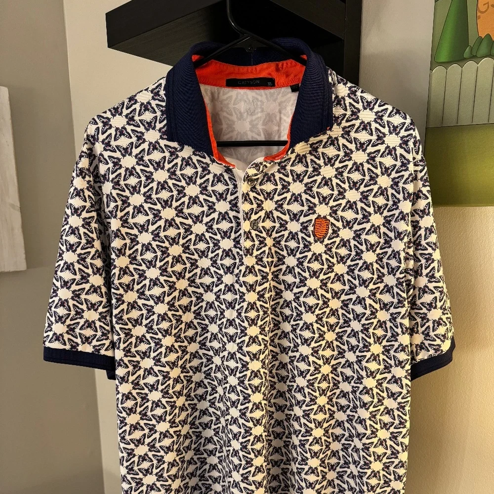 Luxury Polo Golf Shirt by Greyson, Size XL, Rare - Picture 1 of 6